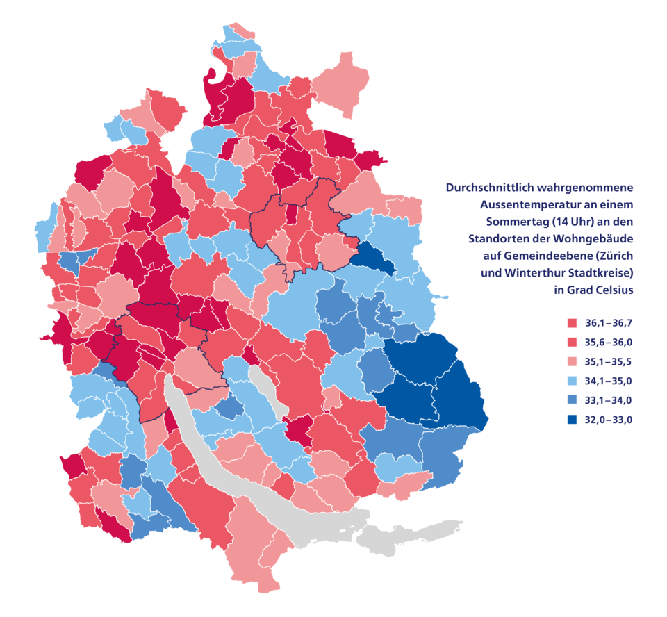 Aussentemperatur Sommer (Kt. Zürich)